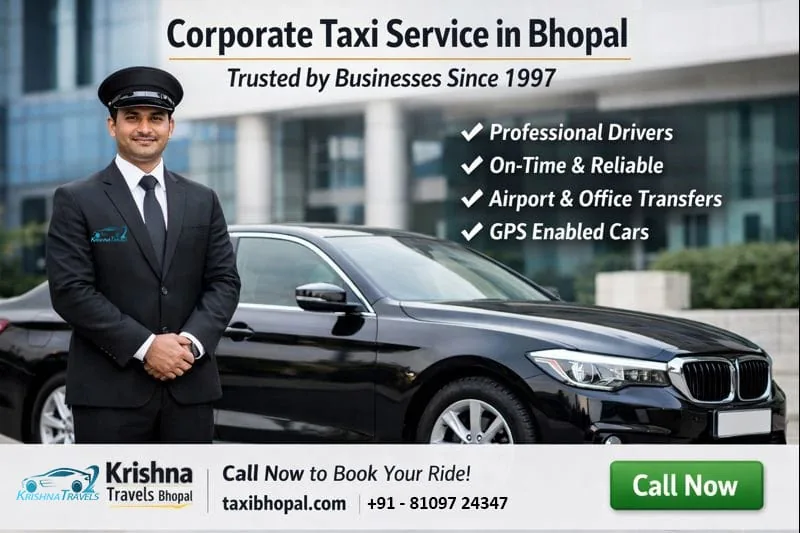 Corporate Taxi Service in Bhopal executive cab fleet