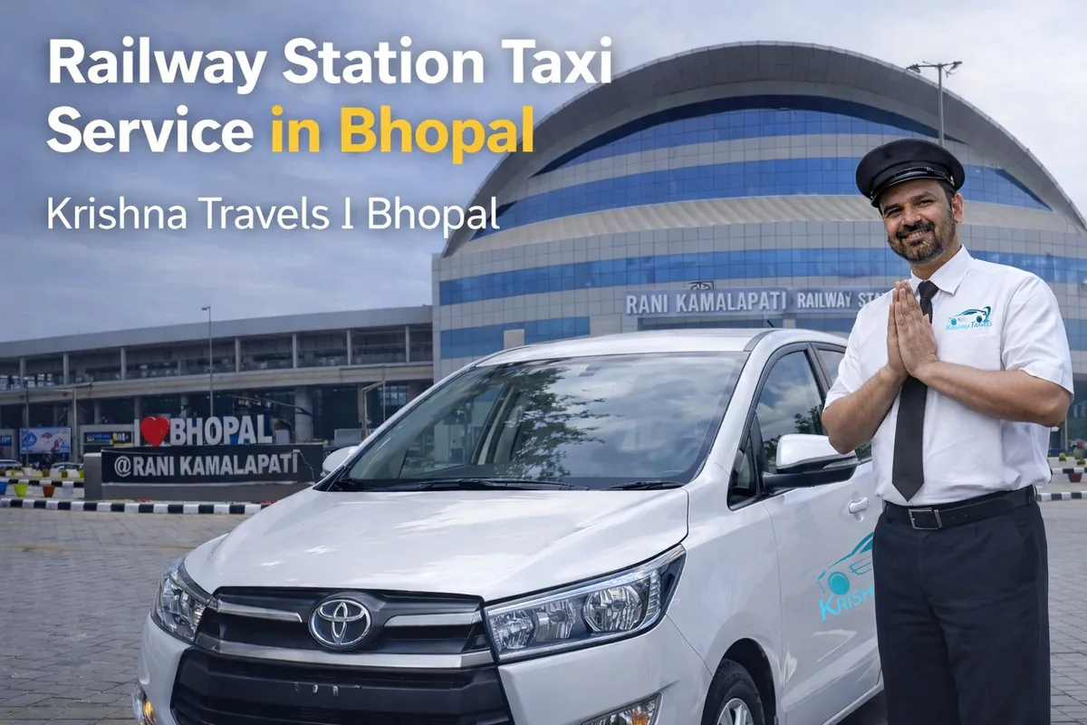Bhopal to Rani Kamlapati Railway Station Taxi Service taxi service by Krishna Travels