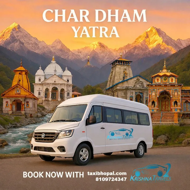 Chardham Yatra taxi service from Bhopal